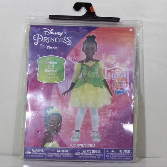 Disney Other - Disney Princess Tiana Light-Up Costume NWT